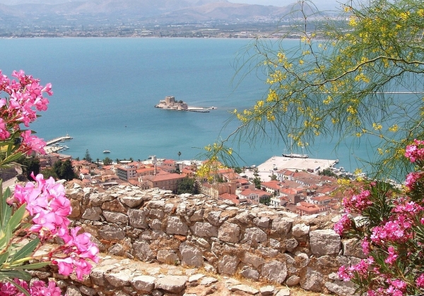 Πανοραμική άποψη του Ναυπλίου από το Παλαμήδι